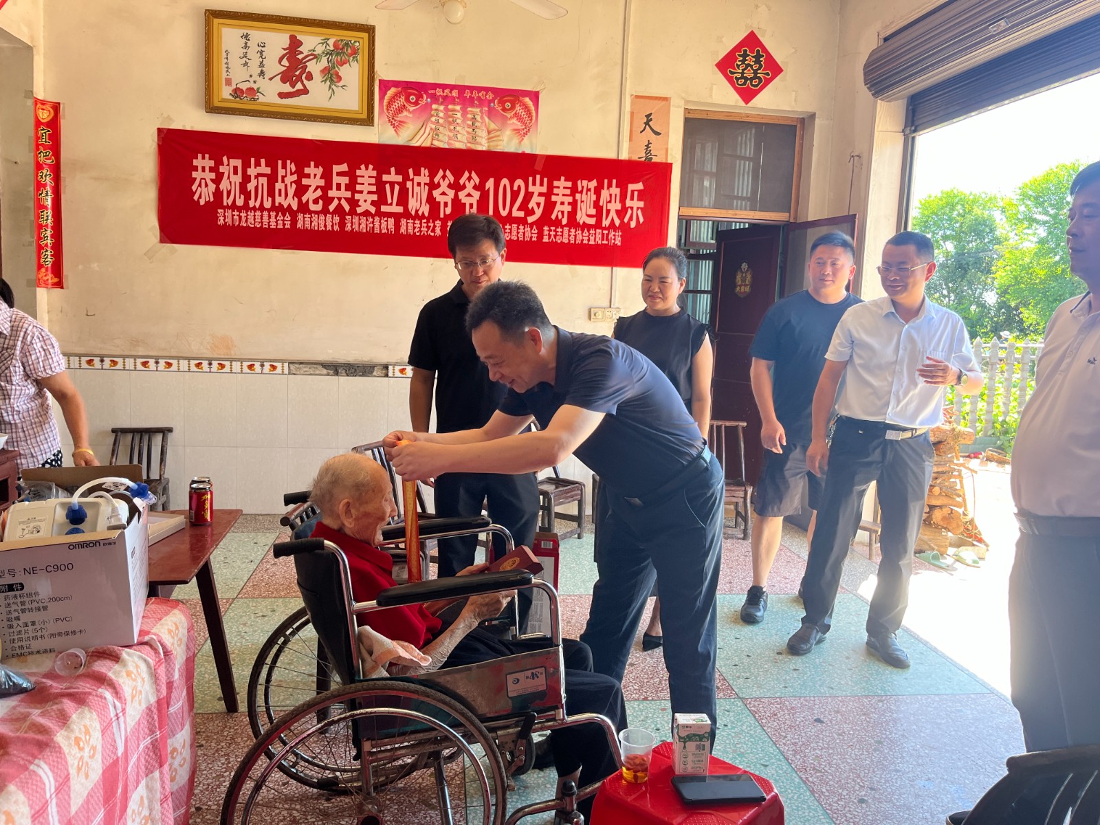 陳維民走訪慰問抗戰(zhàn)老兵